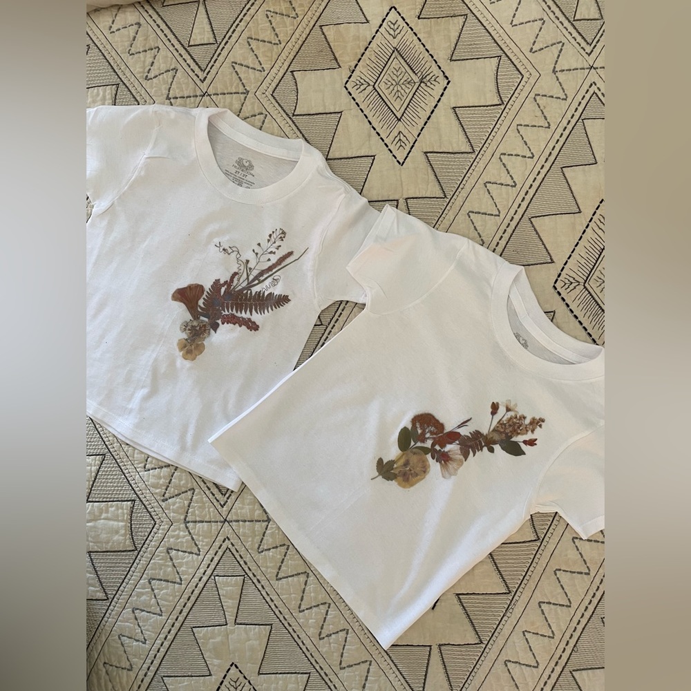 Original Print with ferns & wildflowers transferred from the northwest!